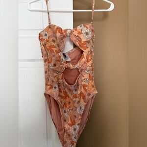 J. Crew zinnia floral One-Piece Swimsuit